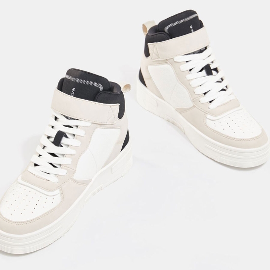 Picture of Giày Low-top Sneakers Phối Màu White/ Sand/ Black