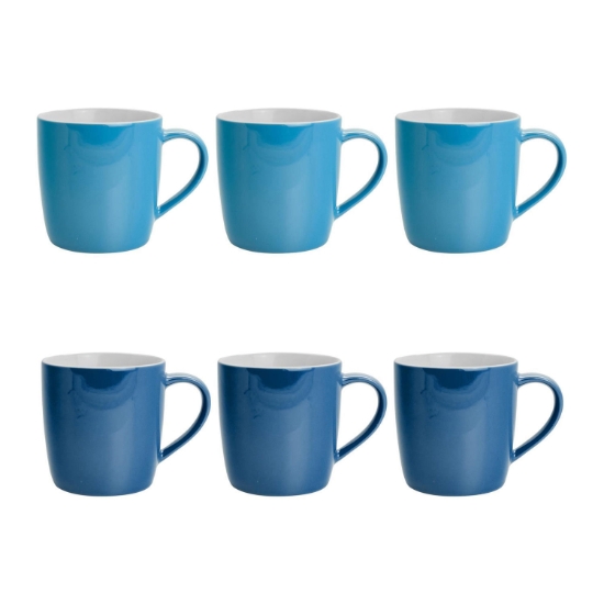 Picture of Bộ 6 cốc gốm sứ uống cà phê màu Xanh Hải Quân Argon Tableware 340ml