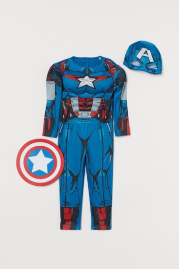 Picture of Bộ đồ hóa trang Halloween Captain American cho bé gái