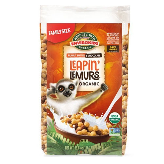Picture of Ngũ cốc hữu cơ vị Socola và Bơ lạc \EnviroKidz Organic Leapin' Lemurs Peanut Butter & Chocolate, 23.8 oz