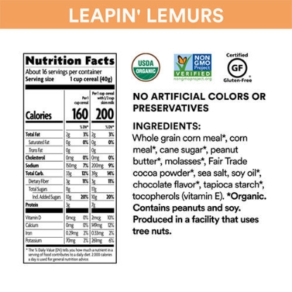 Ảnh của Ngũ cốc hữu cơ vị Socola và Bơ lạc \EnviroKidz Organic Leapin' Lemurs Peanut Butter & Chocolate, 23.8 oz