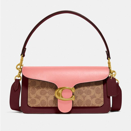 Picture of Túi Coach đeo vai Tabby Shoulder Bag 26 In Colorblock Signature Canvas