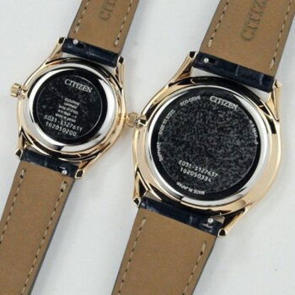 Ảnh của Citizen Collection Đồng hồ cặp Eco-Drive Dây da BJ6487-01L-EM0407-01L 54,0