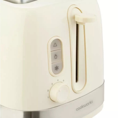 Picture of Cookworks Illuminated 2 Slice Toaster - Cream