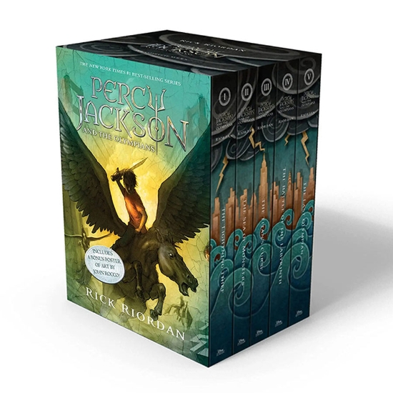 Picture of Percy Jackson and the Olympians 5 Book Paperback Boxed Set (w/poster) (Percy Jackson & the Olympians)