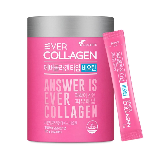Picture of Collagen Evercollagen Time Biotin Newtree 50 gói x3g