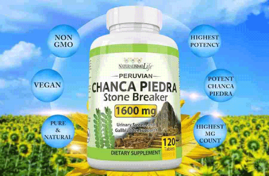 Ảnh của Viên uống hỗ trợ đường tiết niệu Peruvian Chanca Piedra 1600 mg Naturalisimo Life, điều trị sỏi thận và sỏi mật 120 viên