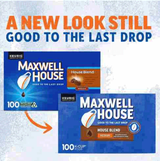 Picture of Viên cà phê Maxwell House Medium Roast House Blend Coffee K-Cup® Coffee Pods, 100 viên