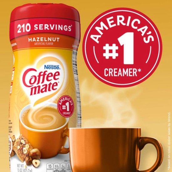 Ảnh của Bột Kem Cà Phê Bột Hạt Phỉ Nestle Coffee mate, 15 oz