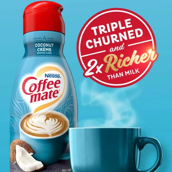 Ảnh của Nestle Coffee mate Kem cà phê dạng lỏng Creme dừa, 32 fl oz