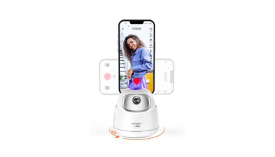 Ảnh của Chân đế selfie xoay 360° cho điện thoại và máy tính bảng - Giá đỡ điện thoại theo dõi thông minh với điều khiển bằng cử chỉ
