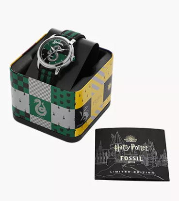 Ảnh của Đồng hồ nylon Slytherin™ ba tay Harry Potter™ phiên bản giới hạn, màu Đen, Xanh