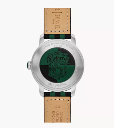 Ảnh của Đồng hồ nylon Slytherin™ ba tay Harry Potter™ phiên bản giới hạn, màu Đen, Xanh