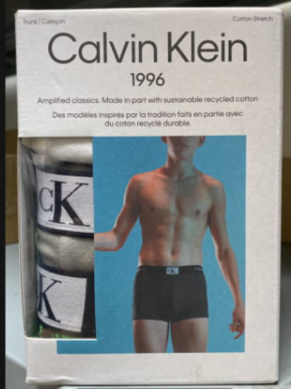 Picture of Calvin Klein Men's 3 Pack Boxer Briefs Microfiber Mesh Black Underwear Size L
