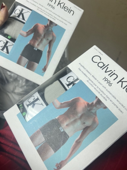 Ảnh của Calvin Klein Men's 3 Pack Boxer Briefs Microfiber Mesh Black Underwear Size M