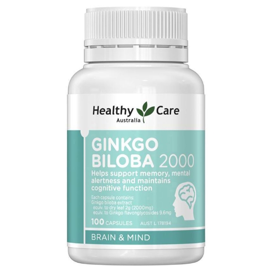 Ảnh của Viên Uống Ginkgo Biloba Healthy Care Úc 2000mg