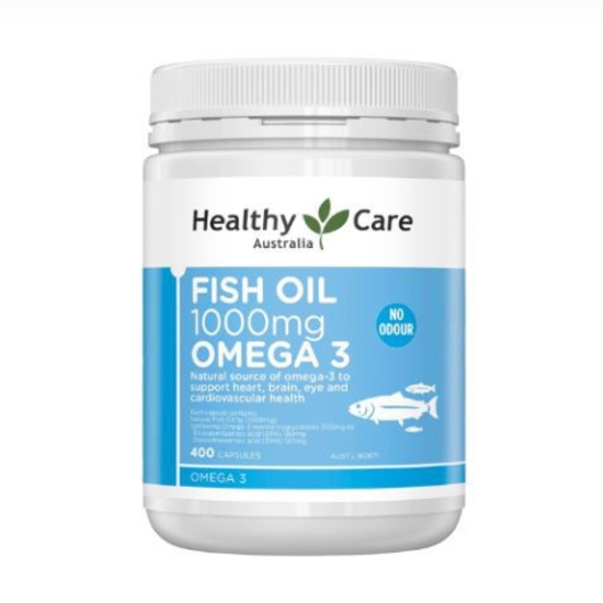 Ảnh của Omega 3 Úc Healthy Care Fish Oil 1000mg Hỗ trợ sức khỏe 400 viên